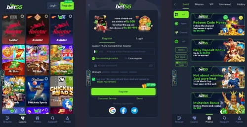 Bet55 APP Get register free 2026