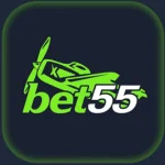 Bet55 APK logging and collecting 500 bonuses.