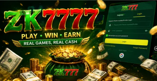 ZK777 app: install and win 500 PKR. 